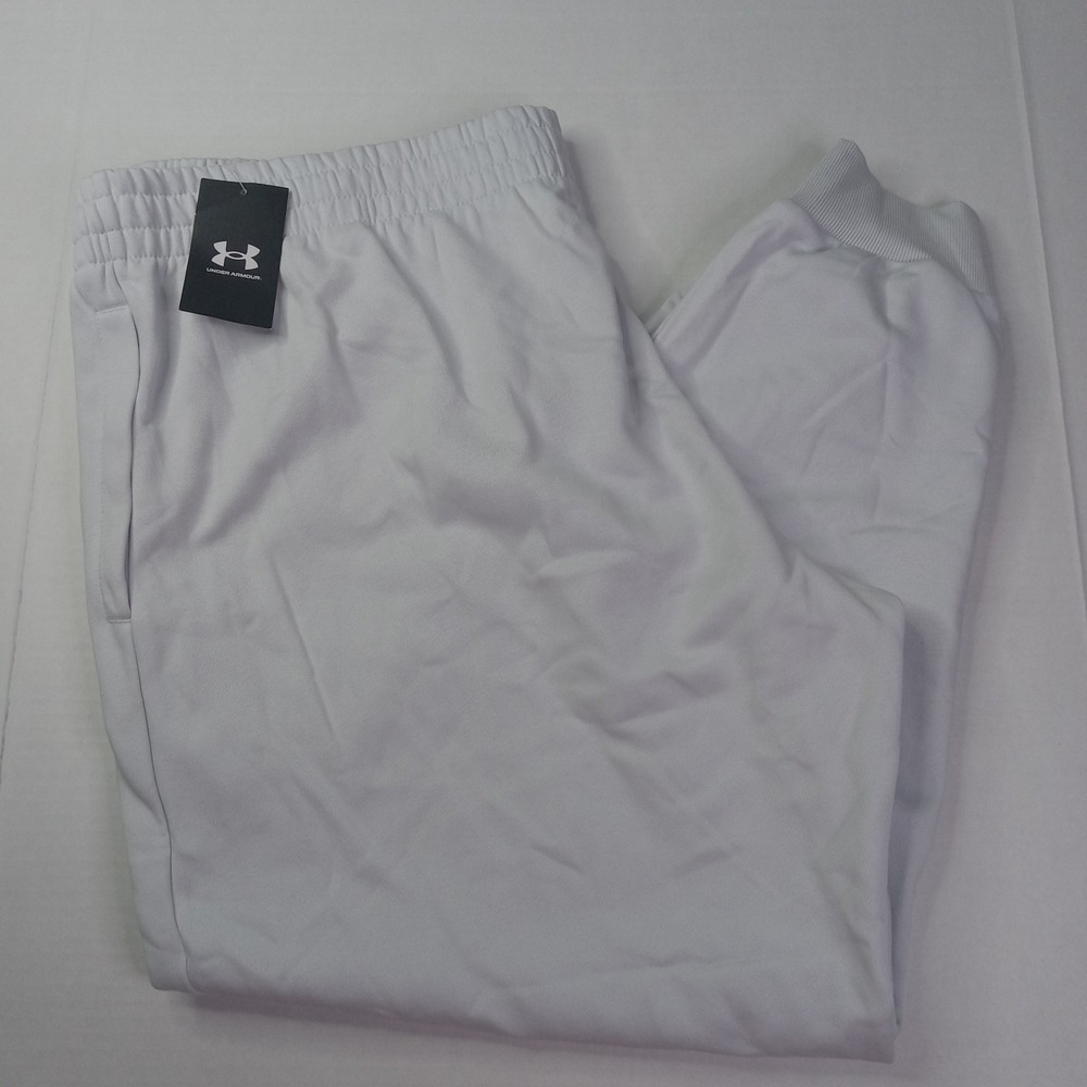 Under Armour UA Rival Fleece Joggers Sweatpants Men's 4XL Gray 1379774-024 NWT